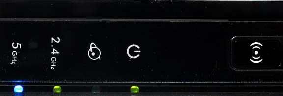 Netgear router with button to switch off Wi-Fi